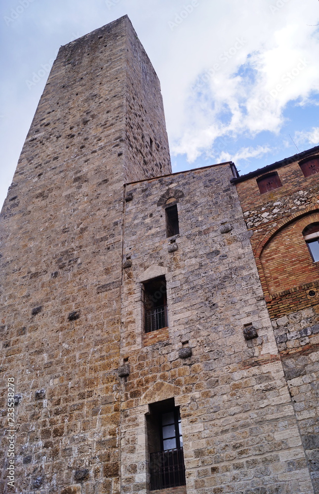 Tower of the historical village of San Gimignano, Tuscany, Italy