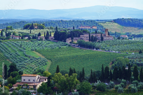 Countryside around San Gimignano, Tuscany, Italy