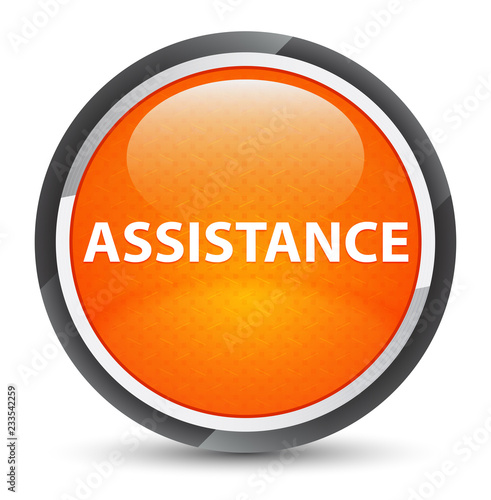 Assistance galaxy orange round button
