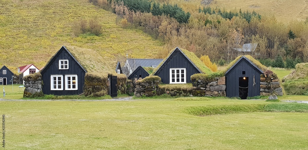 maison herbe islande turf house