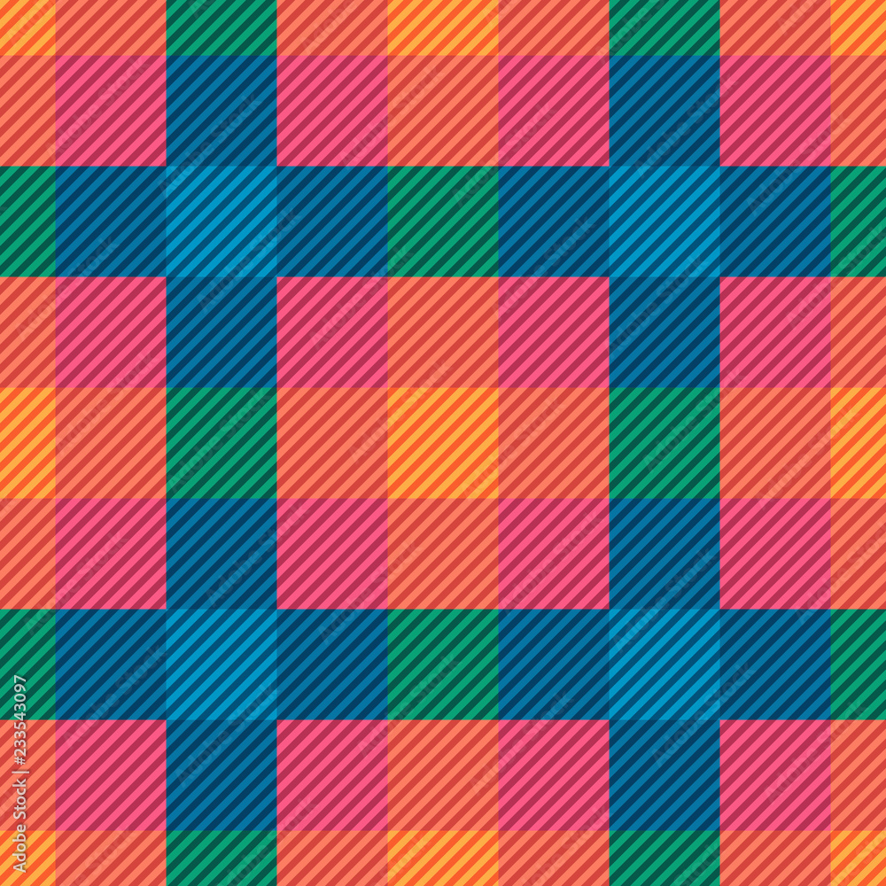 Plaid fabric Plaid fabric