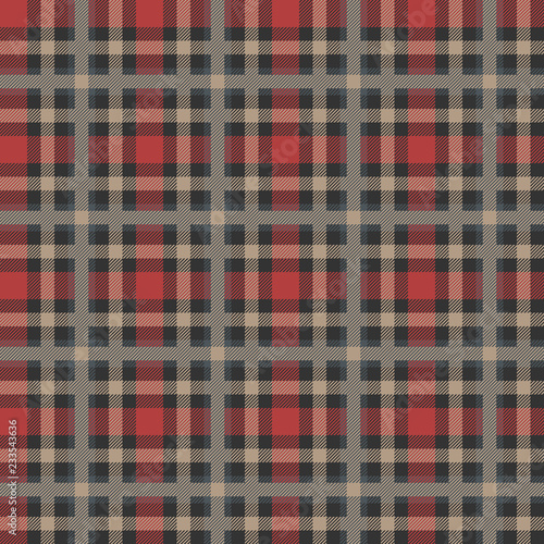 Classic tartan, Merry Christmas check plaid seamless patterns.