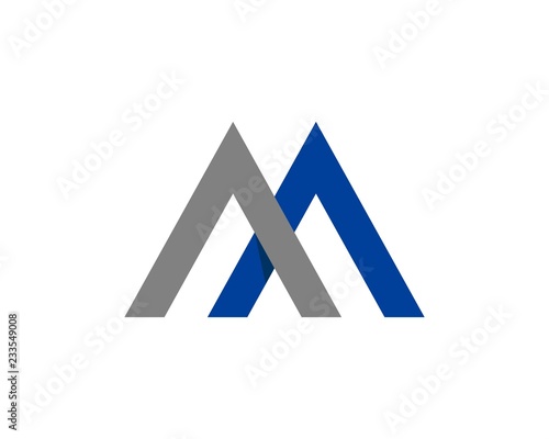 Letter "AA / M" Roof Logo Template