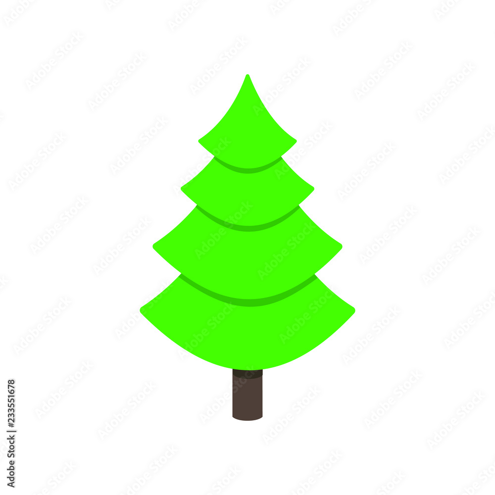 Christmas tree fir flat style design icon sign vector illustration. Symbol of family xmas holiday celebration isolated on white background. Simple shape for holyday. Merry christmas, happy new year Christmas tree fir flat style design icon sign vector illustration. Symbol of family xmas holiday celebration isolated on white background. Simple shape for holyday. Merry christmas, happy new year