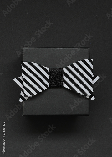 Gift Box on black background