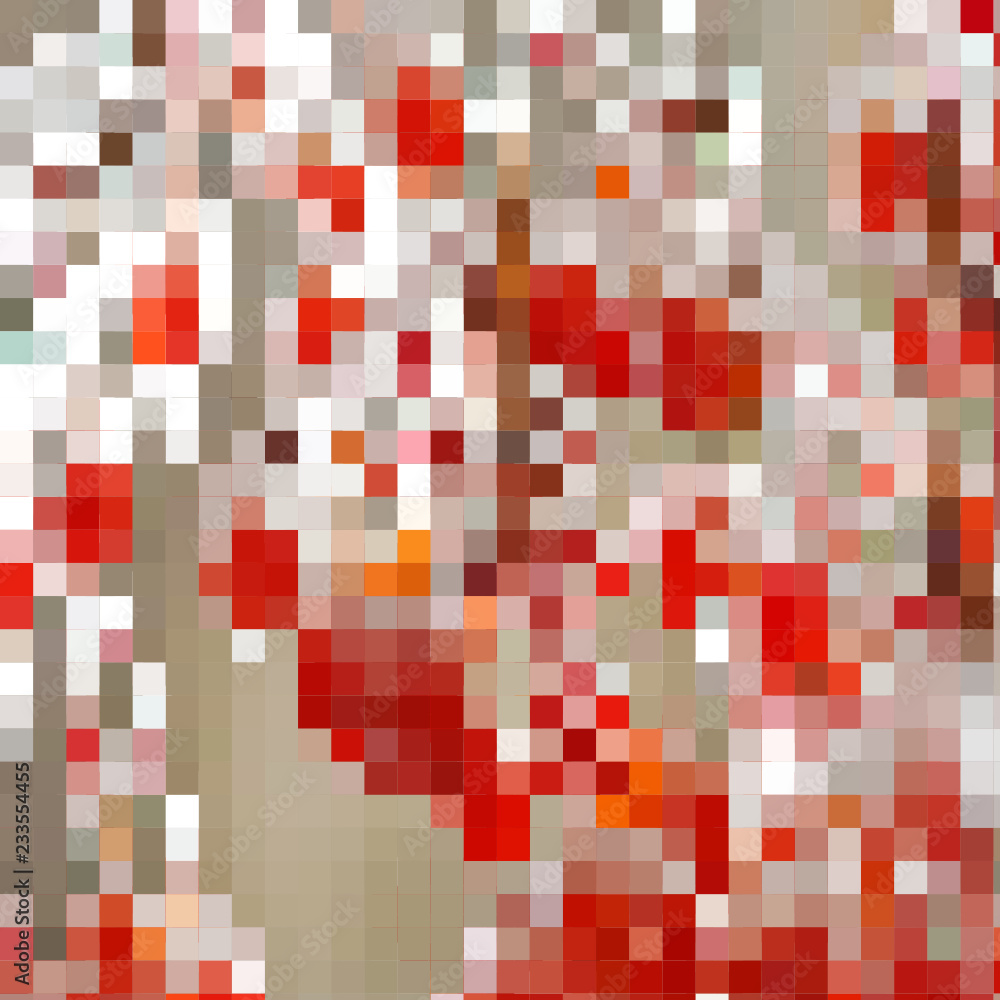 Fototapeta premium Red cold winter mosaic 