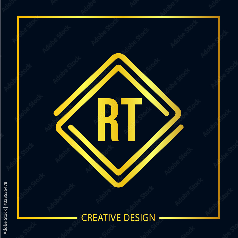 Initial Letter RT Logo Template Design Initial Letter RT Logo Template Design