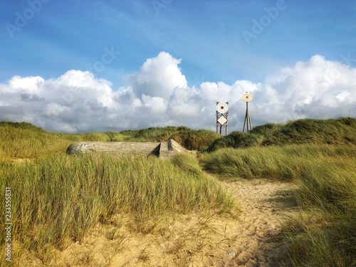 On the beach in Thy National Park, Denmark photo