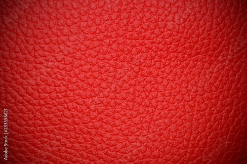 Red beautiful leather texture as background