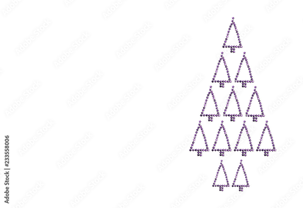 Sterne in Form eines Weihnachtsbaums Sterne in Form eines Weihnachtsbaums