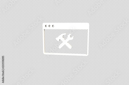 Illustration of Build Website on transparent background
