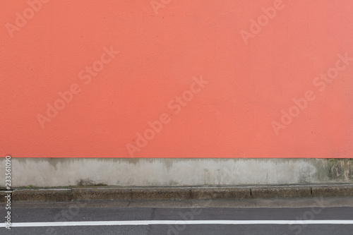 street wall background  Industrial background  empty grunge urban street with warehouse brick wall