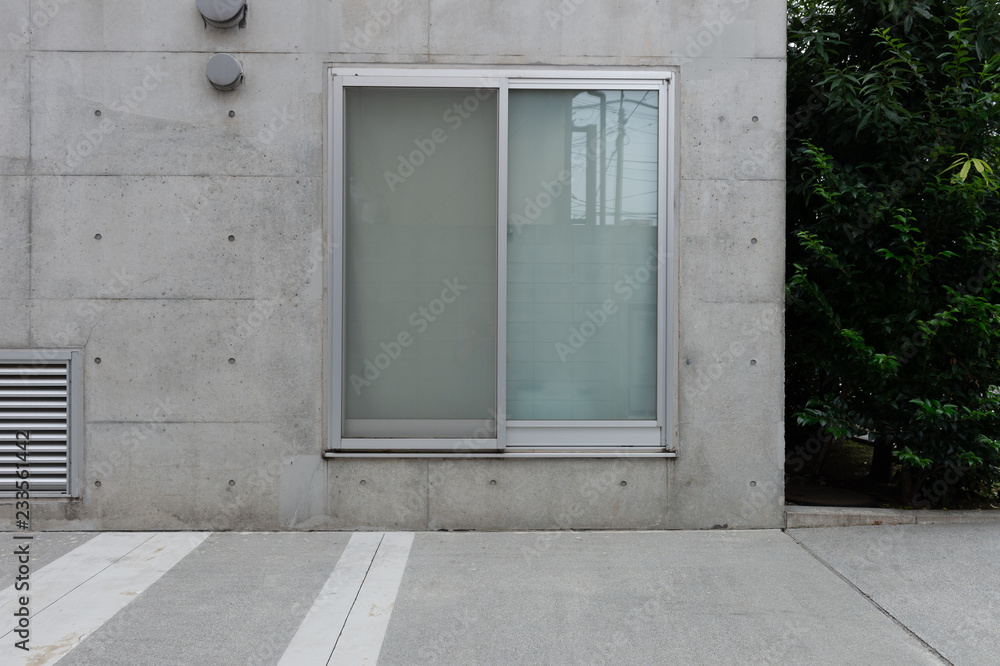 Fototapeta premium Shop Boutique Store Front with Big Window and Place for Name