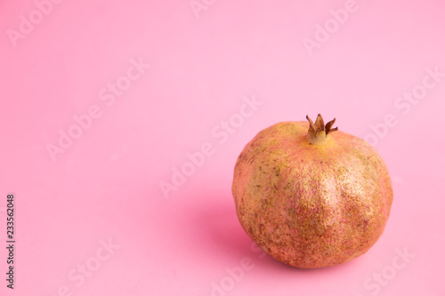 fruit pomegranate in color background