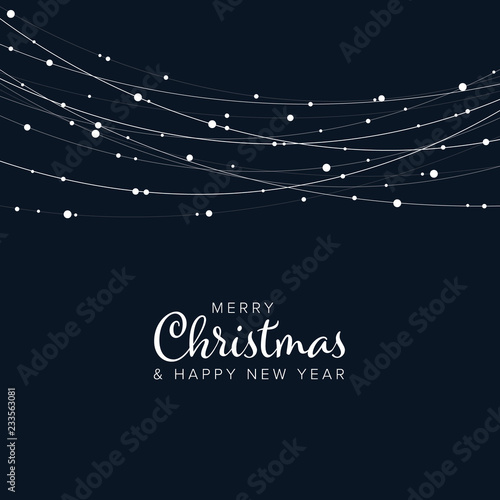 Minimalist Christmas flyer/card template