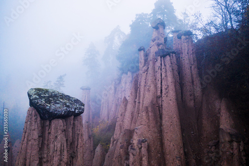 Earth pyramids in Ritten, South Tyrol, Italy