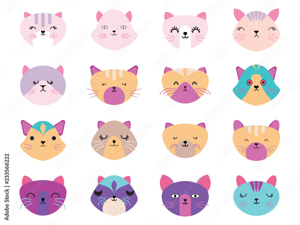  Cat icon in EPS10 vector format isolated