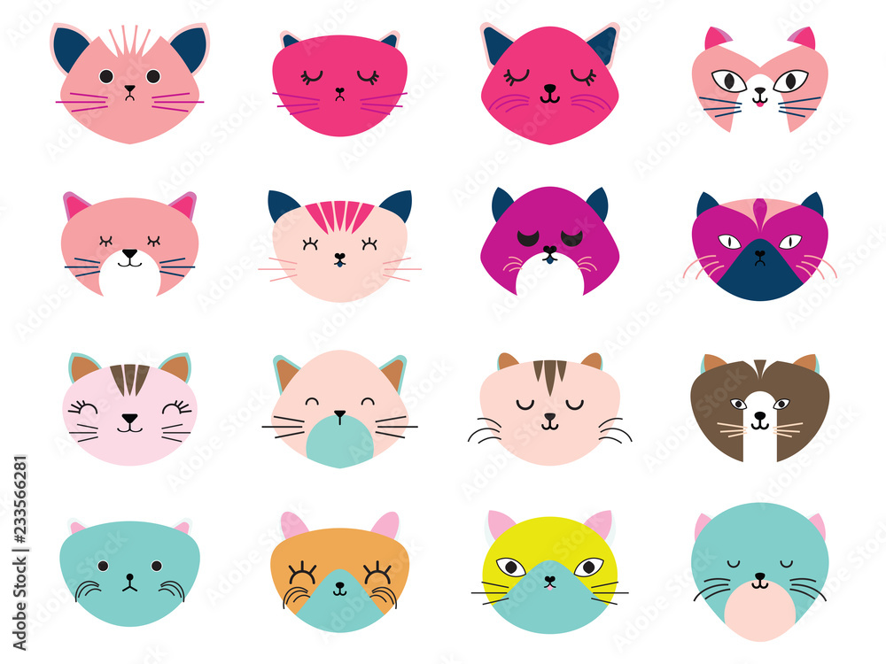  Cat icon in EPS10 vector format isolated