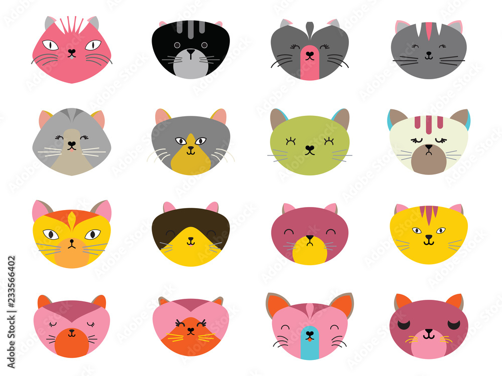 Fototapeta premium Cat icon in EPS10 vector format isolated