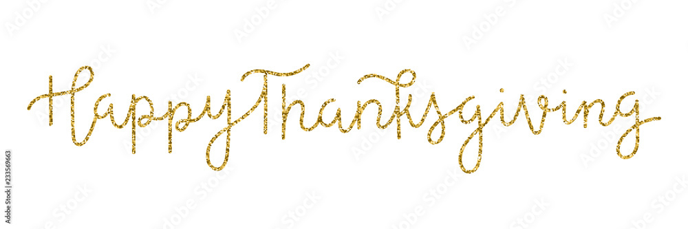 HAPPY THANKSGIVING brush calligraphy banner HAPPY THANKSGIVING brush calligraphy banner