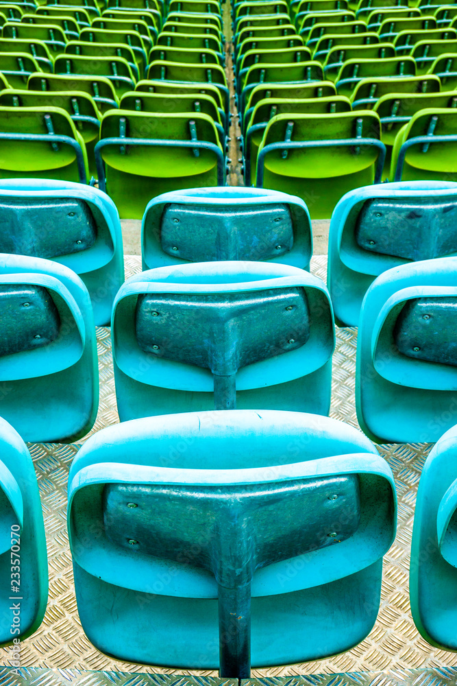 Fototapeta premium rows of chairs