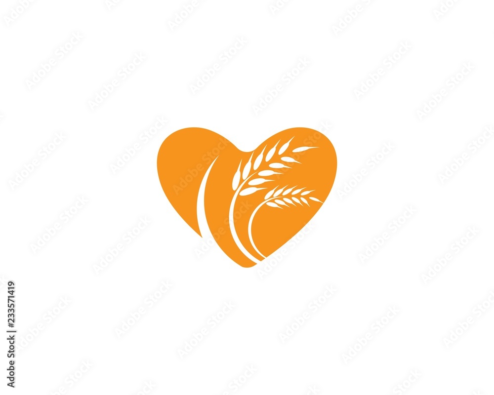 Wheat logo icon Wheat logo icon