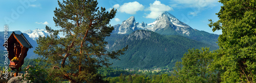 Watzmann Bergmassiv, Berchtesgaden, Bayern, Deutschland, Panorama