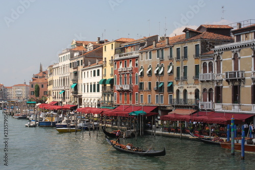 Grand Canal, Venice, Italy with Gondolas