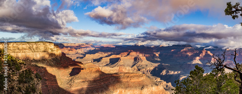 grand canyon layers and clouds