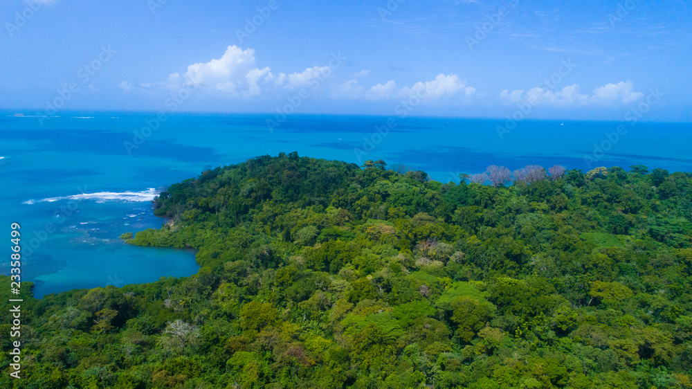 Fototapeta premium Marina close to Portobelo in the Caribbean in Panama around 2 hours from Panama City
