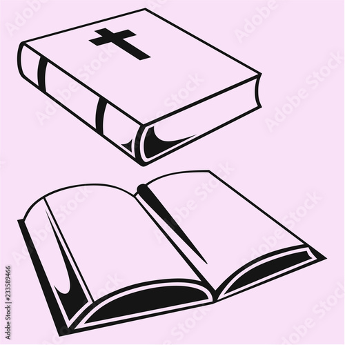holy bible  silhouette