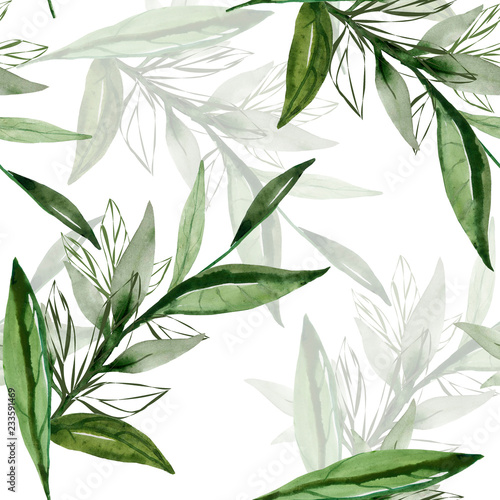 Abstract branch of a tree.Seamless pattern image.