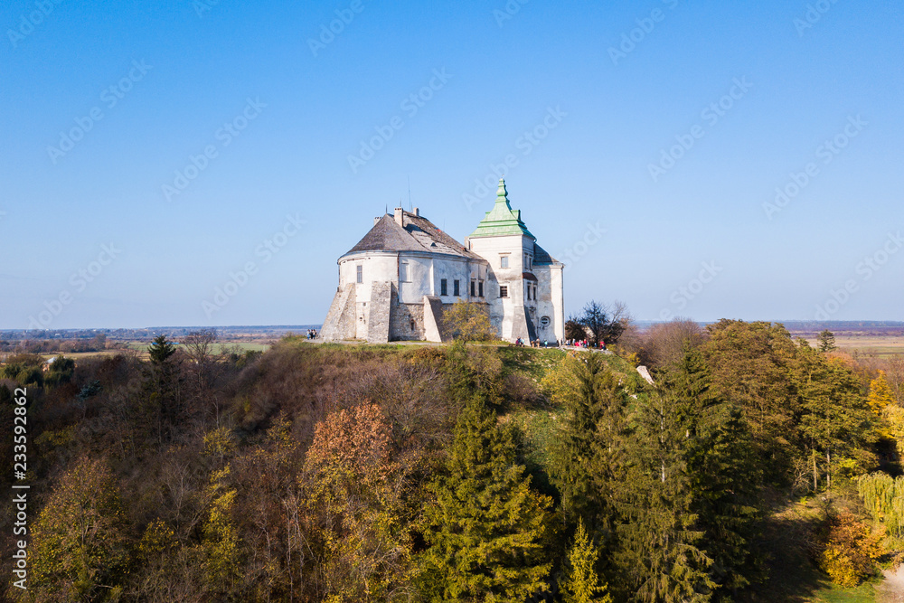 The Oleskiy Castle, located in Lviv Oblast, Ukraine