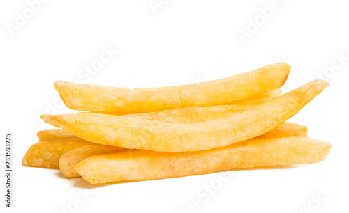 fried potatoes isolated