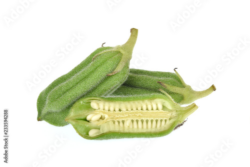 White sesame  isolated on white background.