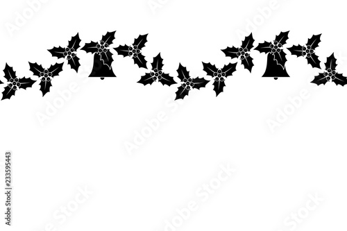 christmas holly border
