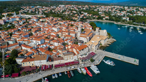 Aerial View from Island Krk in Croatia