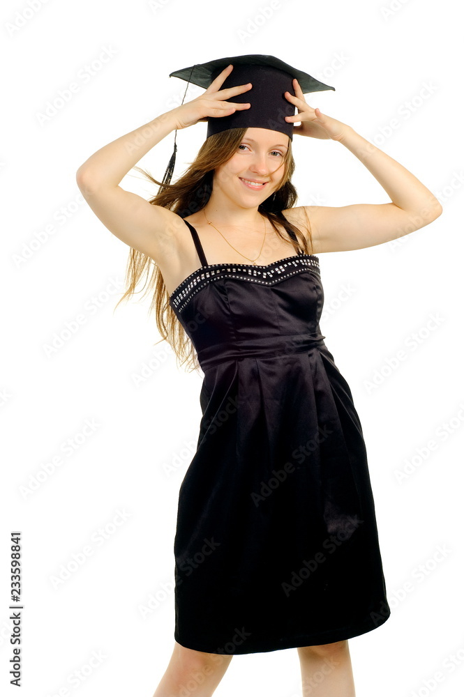 Beautiful girl in hat of the master Beautiful girl in hat of the master