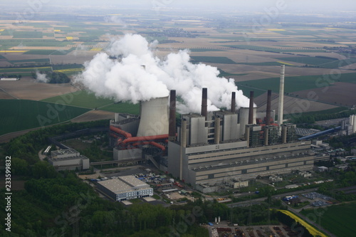 Braunkohlekraftwerk, Luftbild