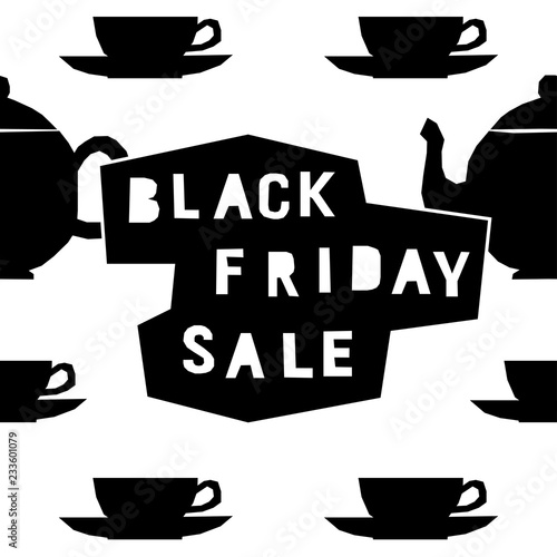 Black friday sale event theme. Abstract black friday pattern background for design shop advertising, market card, party invitation, poster, t shirt, modern web banner etc.