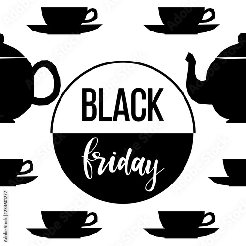 Black friday sale event theme. Abstract black friday pattern background for design shop advertising, market card, party invitation, poster, t shirt, modern web banner etc.