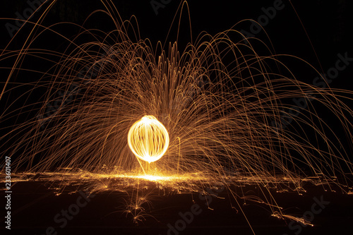 Fireball in open space