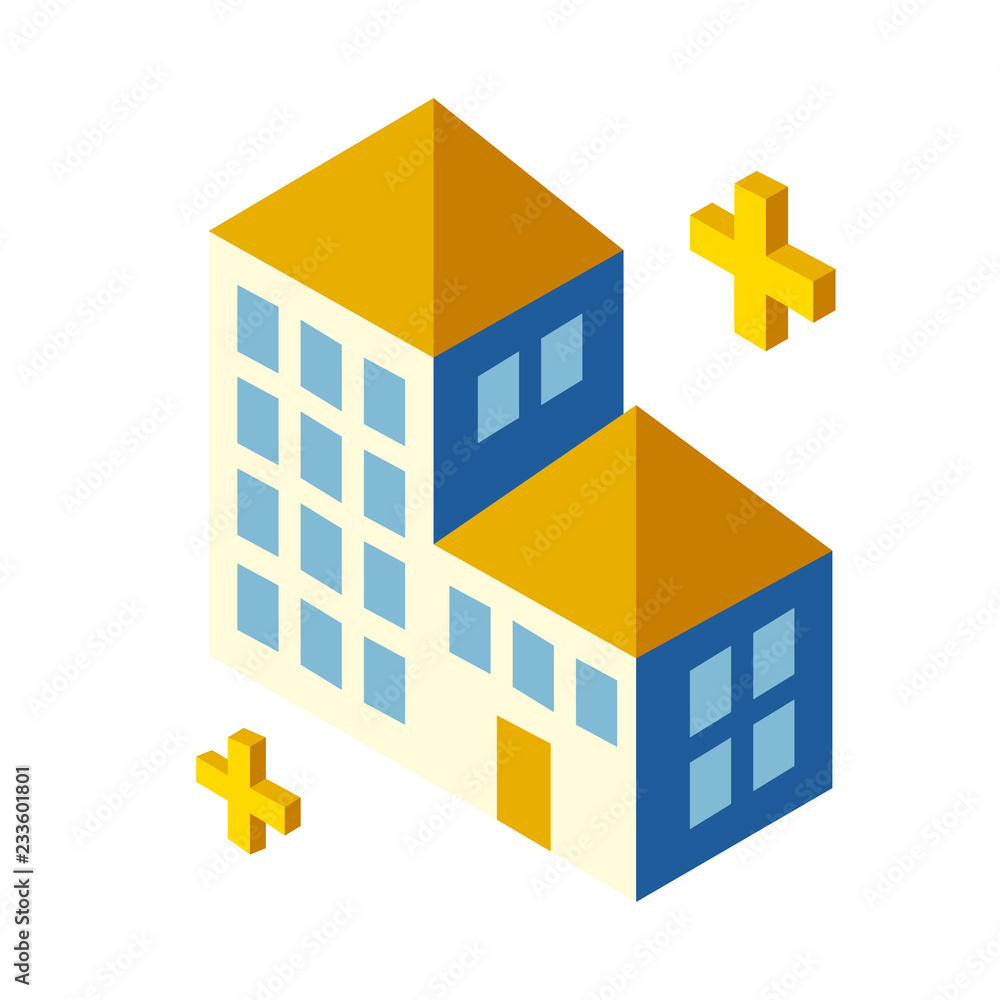 Office Building Isometric illustration Office Building Isometric illustration
