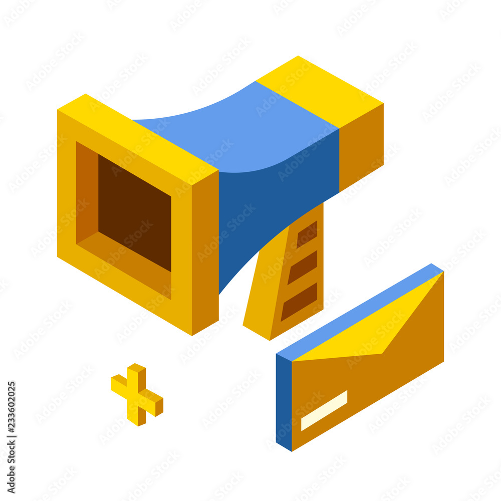 Marketing Isometric illustration Marketing Isometric illustration