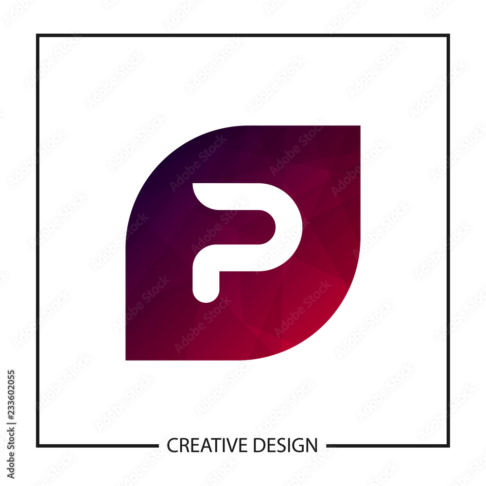 Initial Letter P Logo Template Vector Design