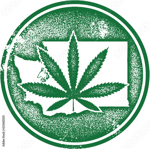 Washington State Marijuana Cannabis Rubber Stamp