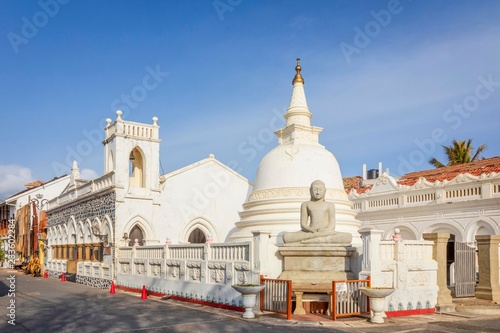 Sri sudharmalaya Buddhist temple, Galle Fort, Galle, Pettigalawatta region, Southern Province, Sri Lanka, Asia