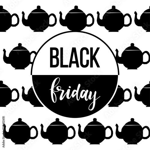 Black friday sale event theme. Abstract black friday pattern background for design shop advertising, market card, party invitation, poster, t shirt, modern web banner etc.