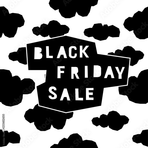Black friday sale event theme. Abstract black friday pattern background for design shop advertising, market card, party invitation, poster, t shirt, modern web banner etc.