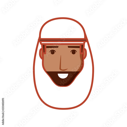 head of man arab avatar character